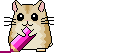 writing hamster