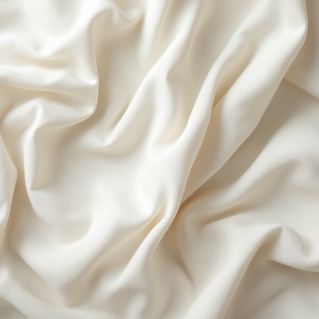 Cream wrinkled bedding texture
