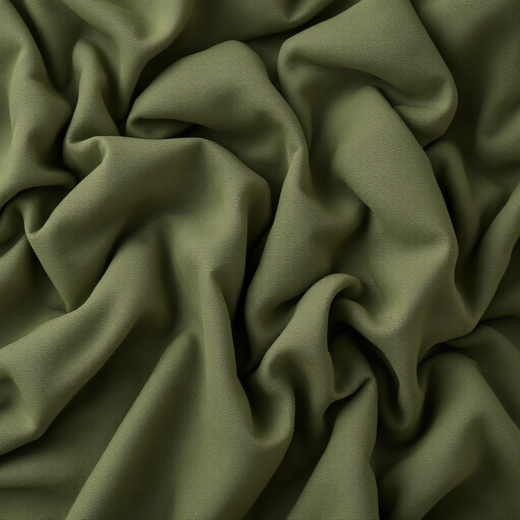 Olive linen bedding texture