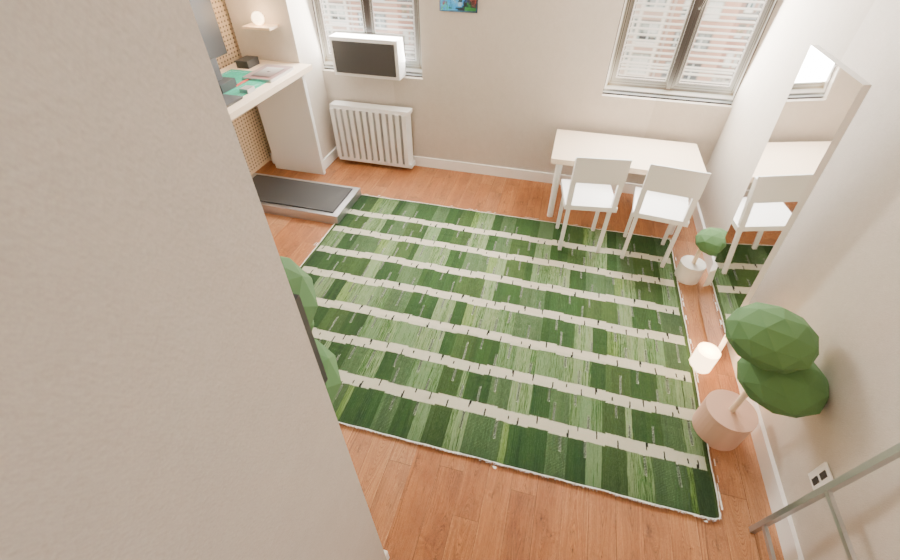 STOCKHOLM 2025 green white black rug in the studio