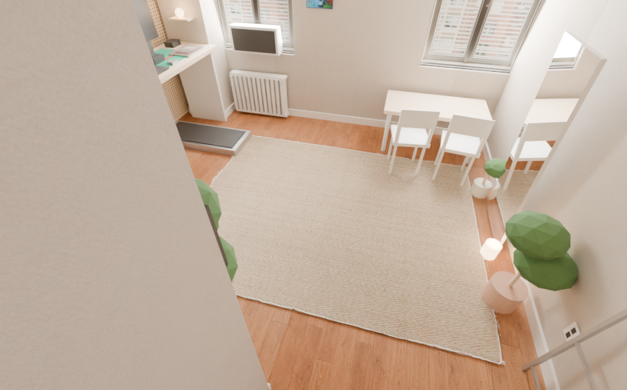 TAGBILJETT natural rug in the studio